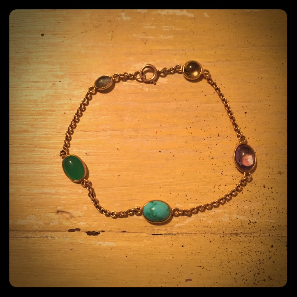 Stoned Boho Chain Bracelet